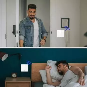 БЕСПЛАТНЫЙ 433 МГц автоматический выключатель настенный выключатель 1Gang 86 Box настенный выключатель пульт дистанционного управления прерыватель для светодиодного освещения AC 100-240 В