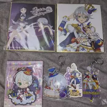 Бесплатный брелок-подставка Para Shikyoin Hibiki Prince серого цвета из акрила