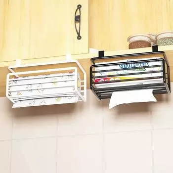 Бесплатный держатель для бумажных полотенец Punch, прочная несущая картонная стойка под шкафом чёрный