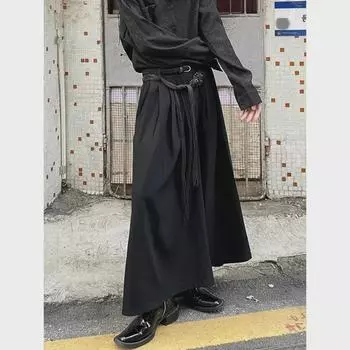 Бесполые широкие брюки в стиле Ёдзи Ямамото: Высококачественные повседневные юбки-брюки для мужчин и женщин XL