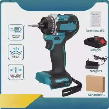 Беспроводная 1/4-дюймовая бесщеточная электрическая дрель и отвертка, крутящий момент 20+1, электроинструмент 280 Нм Bare Tool