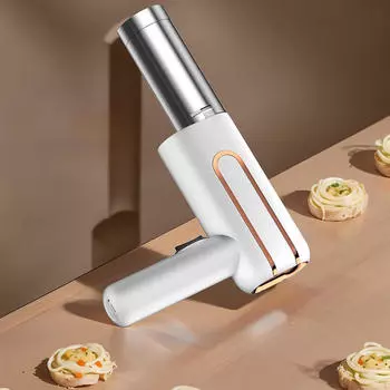 Беспроводная электрическая лапшерезка, лапшерезка, кухонный пресс, ручная паста-машина, white