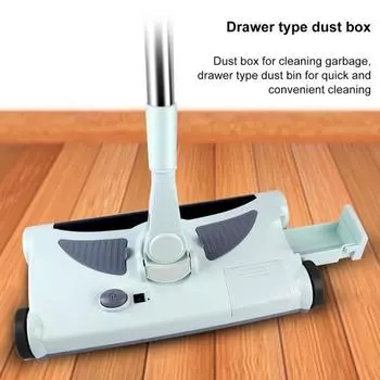 Беспроводная электрическая машина для чистки ковров Высокоэффективная подметально-буксировочная машина Низкий уровень шума Подметальная машина для ковров Быстрая перезарядка Собирает крошки волос от пыли EU Plug