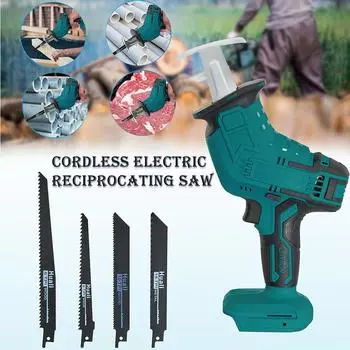 Беспроводная электрическая сабельная пила, многофункциональная портативная сабельная пила для резки дерева, уличная портативная лесозаготовительная пила, лобзик для дерева, металла no plug