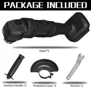 Беспроводная электрическая угловая шлифовальная машина 13000 об/мин, 1500 Вт, электрическая полировальная машина 98VF, 100 мм, для батареи 18 В Only machine