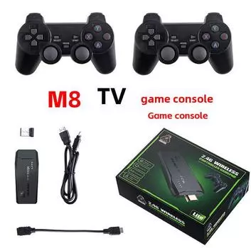 Беспроводная аркадная игровая консоль M8 Retro HD с двумя контроллерами 32G, 10000 games