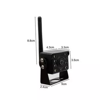 Беспроводная автомобильная камера заднего вида Wi-Fi, грузовой автобус, 12 В ~ 36 В, автомобильная светодиодная камера заднего вида, HD, резервное копирование ночного видения чёрный