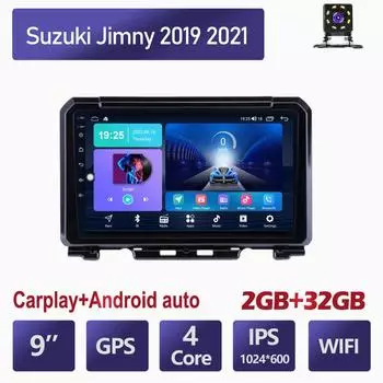 Беспроводная автомобильная магнитола на базе Android Carplay для Suzuki Jimny 2019-2021, мультимедийный видеоплеер, GPS-навигация, WIFI, 2 + 32 ГБ 1+16GB