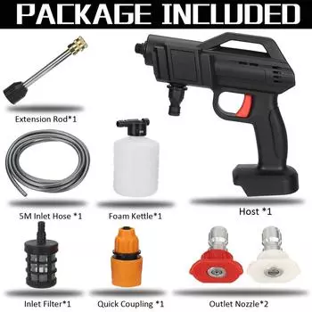 Беспроводная автомобильная стиральная машина 98VF 1000 Вт, распылители высокого давления, очиститель воды для батареи Makita 18 В Only machine
