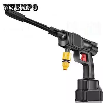 Беспроводная автомобильная стиральная машина, водяной пистолет высокого давления, бытовая портативная перезаряжаемая стиральная машина, инструмент с литиевой батареей 2999VF чёрный