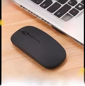Беспроводная беспроводная Bluetooth-мышь с подсветкой и функцией Silent для офиса и игр Battery Type 2.4G Wireless чёрный