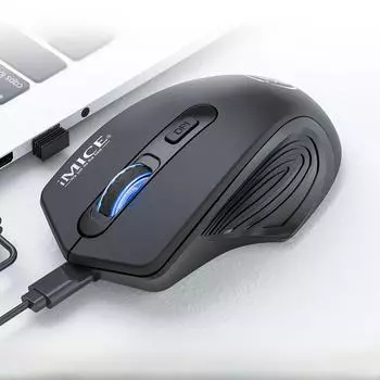 Беспроводная бесшумная мышь 2.4G — идеальный подарок с длительным сроком службы E-1800 Dry Cell E-Commerce Packaging красный