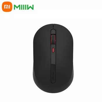 Беспроводная бесшумная мышь Xiaomi MIIIW USB, 2,4 ГГц, кнопка отключения звука, 3 шестерни, регулировка DPI, оптическая для ноутбуков, ноутбуков, офисных игр белый