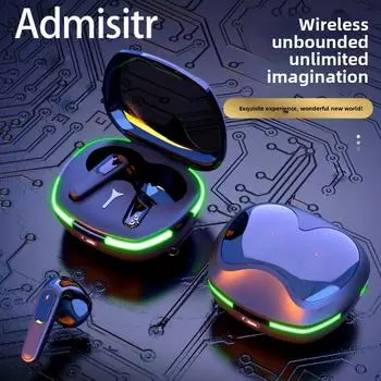 Беспроводная Bluetooth-гарнитура Dazzling Breath Light In-ear Sports Bluetooth-гарнитура чёрный