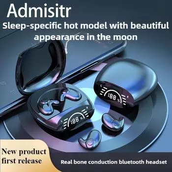 Беспроводная Bluetooth-гарнитура для сна Mini удобна в ношении чёрный