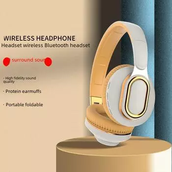 Беспроводная Bluetooth-гарнитура H7 с креплением на голову, складыванием карт и мощными басами для игр и спорта темно-серого