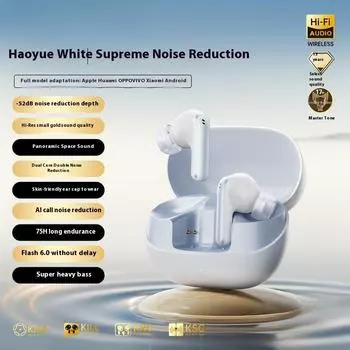 Беспроводная Bluetooth-гарнитура I50 с шумоподавлением True ENC Высокое качество звука Спортивная гарнитура с длительным сроком службы батареи