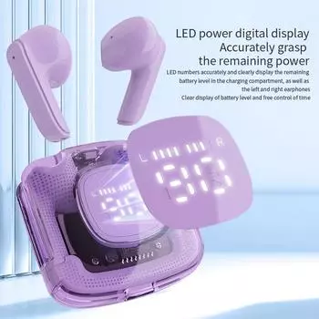 Беспроводная Bluetooth-гарнитура Магнитные наушники без чехла с цифровым дисплеем Сенсорные гарнитуры Спортивные гарнитуры Игровые наушники для мужчин Женские подарки