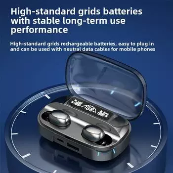 Беспроводная Bluetooth-гарнитура Мини-спортивная внутриканальная сенсорная цифровая Bluetooth-гарнитура TWS чёрный