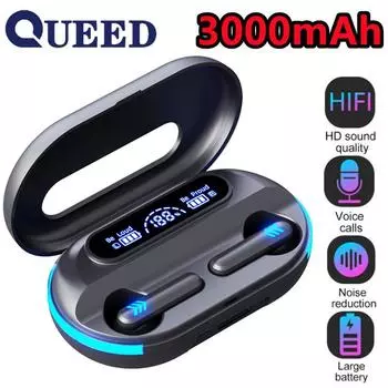 Беспроводная Bluetooth-гарнитура Наушники-вкладыши HIFI Звуковые эффекты Ультра-длинные наушники с аккумулятором чёрный