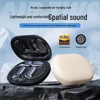 Беспроводная Bluetooth-гарнитура с костной проводимостью M75: Перевод на основе искусственного интеллекта, удобное долгосрочное ношение, идеально подходит для бега.