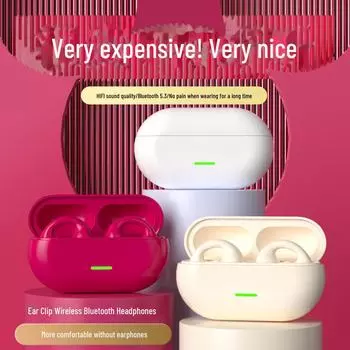 Беспроводная Bluetooth-гарнитура с креплением на голове для учебы или бизнеса, с зажимом Bare Metal белый