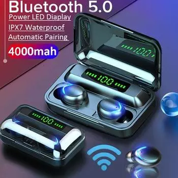 Беспроводная Bluetooth-гарнитура TWS 4000mAh белый