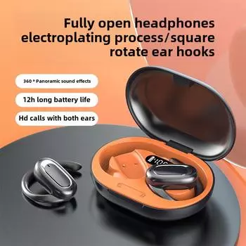 Беспроводная Bluetooth-гарнитура TWS.5.3 Регулируемая OWS Ear Hanging Open Wireless Ear чёрный