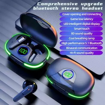 Беспроводная Bluetooth-гарнитура TWS Pro 80, стереонаушники с шумоподавлением и микрофоном, беспроводные наушники, водонепроницаемые Bluetooth-наушники красный