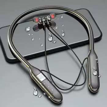 Беспроводная Bluetooth-гарнитура Voice of Berlin для ношения на шее с внутриканальным шумоподавлением, сверхдолгое время работы от аккумулятора, спортивные звонки