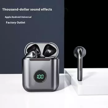 Беспроводная bluetooth-гарнитура X1 bluetooth-гарнитура с цифровым дисплеем J18-гарнитура X1 чёрный