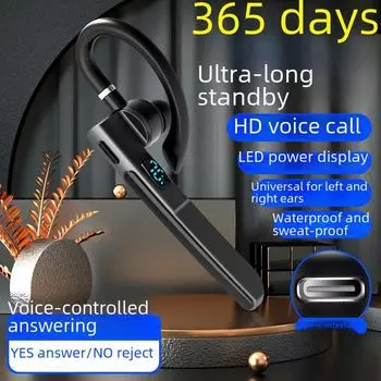 Беспроводная Bluetooth-гарнитура X6 с наушниками-вкладышами: Длительный срок службы батареи, вызов ENC, цифровой дисплей 5.3 digital display, OPP bag чёрный