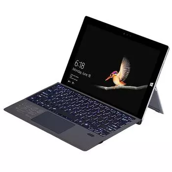 Беспроводная Bluetooth-клавиатура для Surface Pro 3, 4, 5, 6, 7, 8 X Go 1, 2, 3, клавиатура с трекпадом For Surface Pro6 чёрный