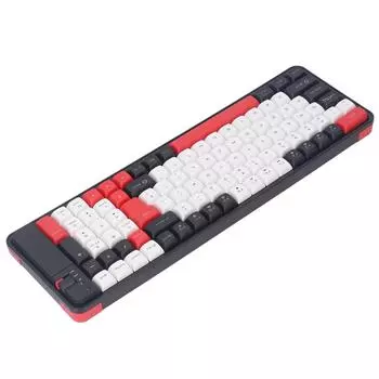 Беспроводная Bluetooth клавиатура и мышь, двойной режим, 100 клавиш, игровая клавиатура, набор с мышкой 1600 точек на дюйм красный