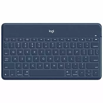 Беспроводная Bluetooth-клавиатура Logitech KEYS TO GO iK1042CB с раскладкой US, тонкая, 6 мм, легкая, 180 г, беспроводная клавиатура для iPhone, iPad, Apple TV, перезаряжаемая, 10-я
