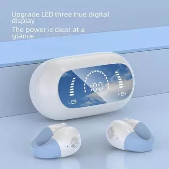 Беспроводная Bluetooth-клипса для ушей X65: Игровая гарнитура высокой мощности с шумоподавлением и без задержек