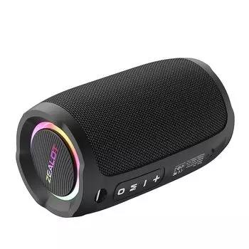 Беспроводная Bluetooth-колонка Gemean, Bluetooth-колонка, 12 часов непрерывного воспроизведения, глубокий бас, стереозвук, водонепроницаемость IPX7, 20 Вт RGB-подсветка, USB-накопитель с картой TF и разъемом AUX