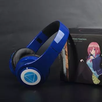 Беспроводная Bluetooth-совместимая гарнитура Miku Nakano Sanjiu для косплея, стереонаушники с микрофоном для мобильного телефона