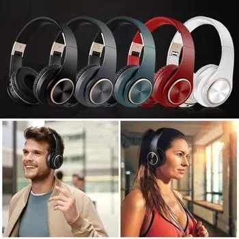 Беспроводная Bluetooth-совместимая гарнитура с низкой задержкой и шумоподавлением. Универсальная компьютерная игра. Музыка. синий