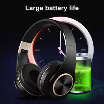 Беспроводная Bluetooth-совместимая гарнитура с низкой задержкой и шумоподавлением. Универсальная компьютерная игра. Музыка. Спорт. синий