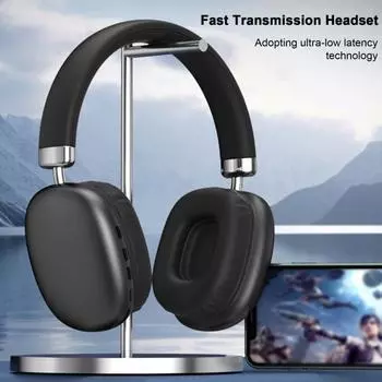 Беспроводная Bluetooth-совместимая гарнитура с ультранизкой задержкой и шумоподавлением, помехоустойчивая универсальная игровая гарнитура зелёный