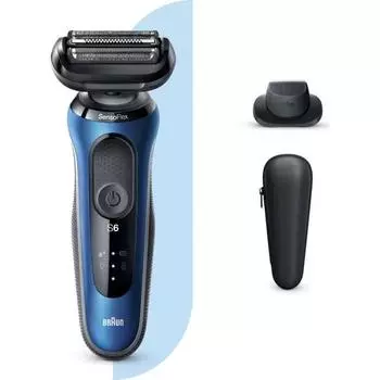 Беспроводная бритва Braun Series 6 B1200s, SensoFlex, EasyClick для влажной и сухой уборки