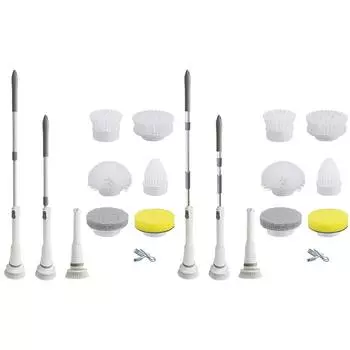 Беспроводная чистящая щетка, многоцелевой электрический скребок для душа для домашней ванной комнаты B