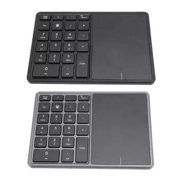 Беспроводная цифровая клавиатура Professional 22 режима клавиш Bluetooth 4.2 2.4G Беспроводная цифровая клавиатура с Black