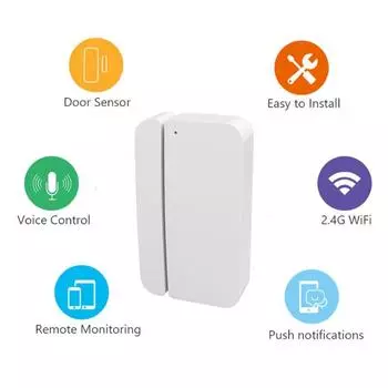 Беспроводная домашняя безопасность, умные датчики дверей, Wi-Fi, датчик дверного окна, магнитный детектор, детекторы открытия/закрытия двери, магнитный датчик Door Sensor Detectors