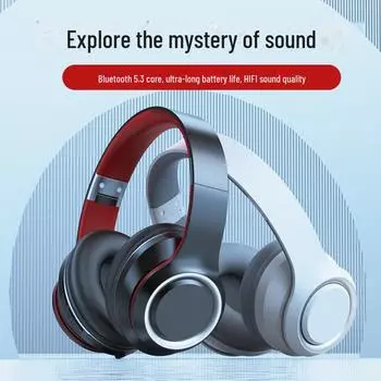 Беспроводная гарнитура DR90: Наушники с креплением на голову, креативный дизайн, мощные басы, длительное время работы от аккумулятора, совместимость с Bluetooth