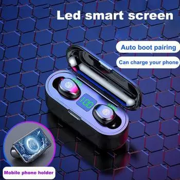 Беспроводная гарнитура F9-34 с автоматическим сопряжением, легкая, с длительным сроком службы батареи чёрный