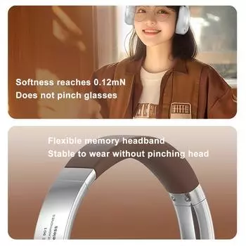 Беспроводная гарнитура OverEar с активным шумоподавлением BT 5.3 Наушники с поддержкой звонков HighClear чёрный