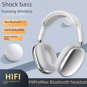 Беспроводная гарнитура P9 Pro Max с шумоподавлением, Bluetooth и стильным дизайном зелёный