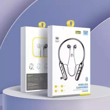 Беспроводная гарнитура с настоящим стерео бинауральным шейным ободом чёрный